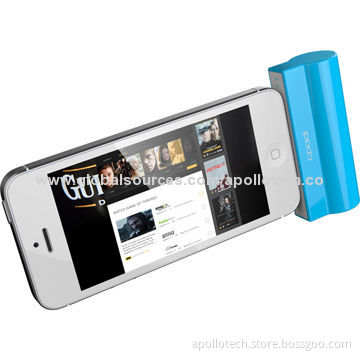 Mini Power Banks, for iPhone 4/4S, with Standing Function, 2,000mAh Real Capacity, 5V/1A Output, 60g